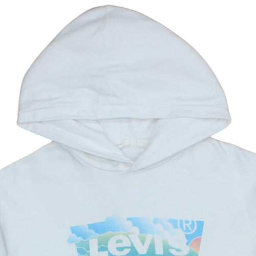 Womens UK Size L Levi's White Pullover Hoodie