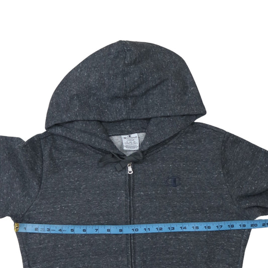 Womens UK Size L Champion Grey Full Zip Hoodie