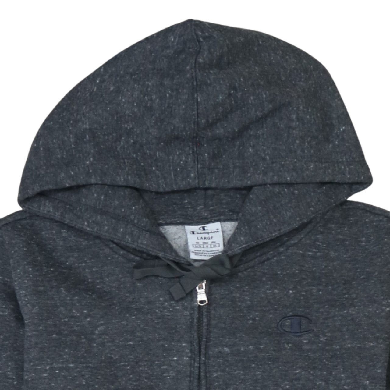 Womens UK Size L Champion Grey Full Zip Hoodie