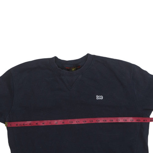 Mens UK Size M Lee Blue Pullover Sweatshirt