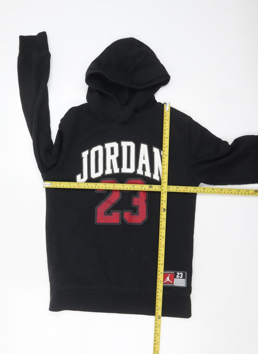 Boys UK Size 12-13 Years Jordan Black Pullover Hoodie