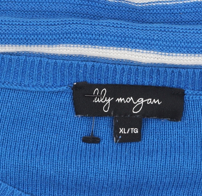 Womens UK Size XL Lily Morgan Blue Pullover Jumper