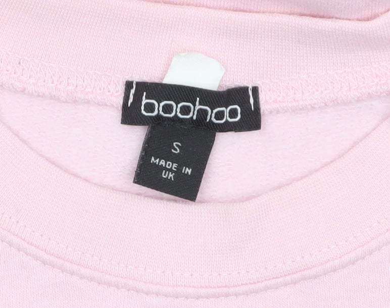 Womens UK Size 8 Boohoo Pink Pullover Sweatshirt