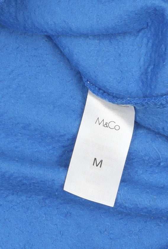 Mens UK Size M M&Co Blue Pullover Sweatshirt