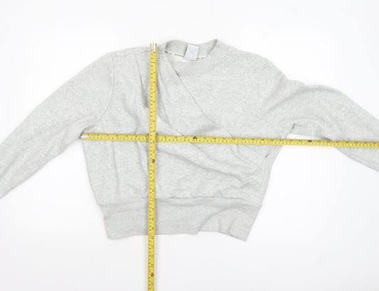 Womens UK Size M Nike Grey Pullover Sweatshirt