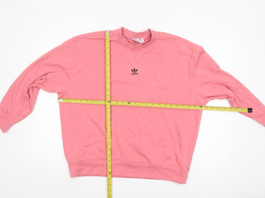 Womens UK Size 8 adidas Pink Pullover Sweatshirt
