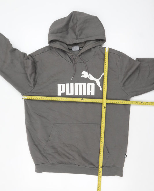 Mens UK Size M PUMA Grey Pullover Hoodie
