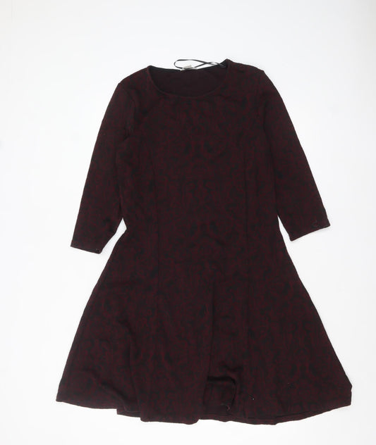 Monsoon Women's Brown Fit & Flare Knee Length Dress Size 12