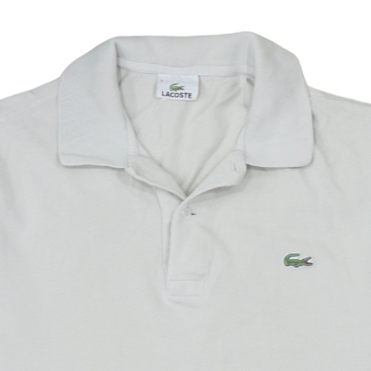 Lacoste Men’s White Short Sleeve Cotton Polo Shirt Size S