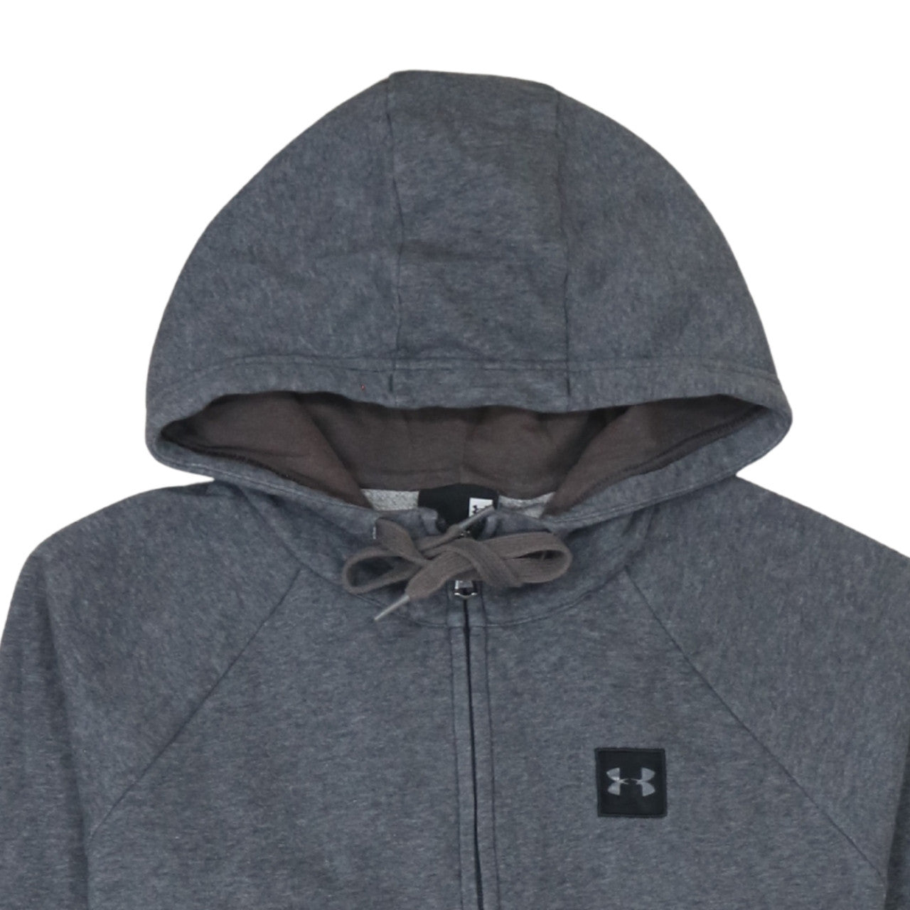 Mens UK Size S Under Armour Grey Full Zip Hoodie