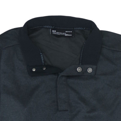 Mens UK Size L Under Armour Black Henley Sweatshirt