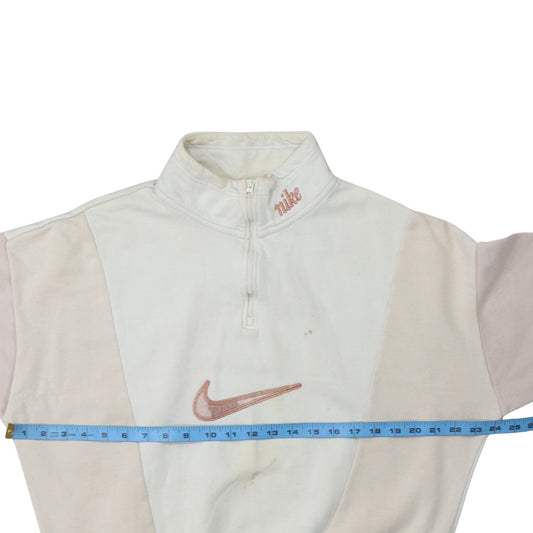 Womens UK Size S Nike Beige Pullover Sweatshirt