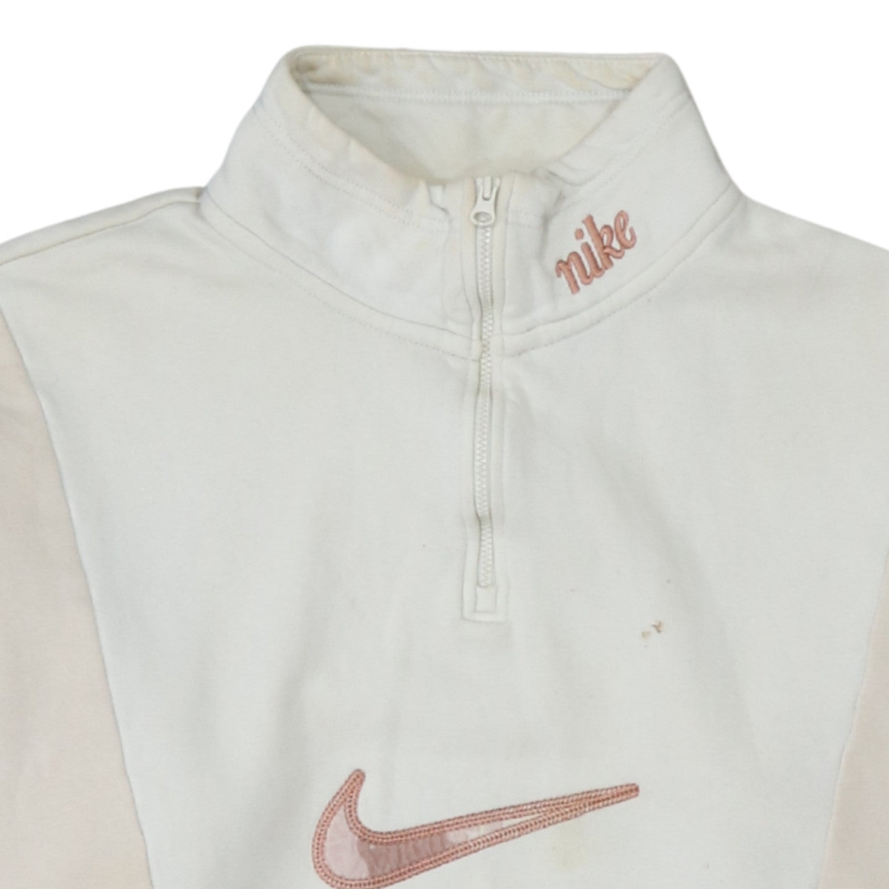 Womens UK Size S Nike Beige Pullover Sweatshirt