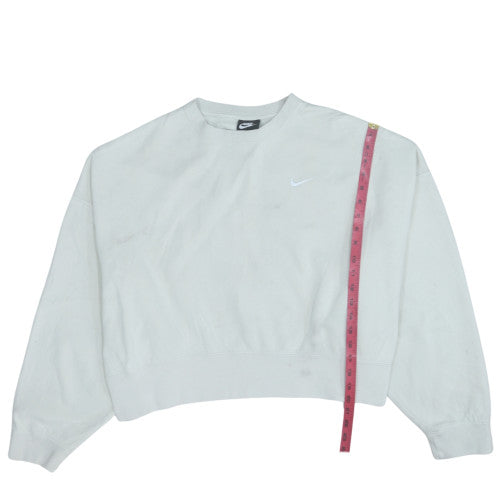 Womens UK Size L Nike White Pullover Sweatshirt
