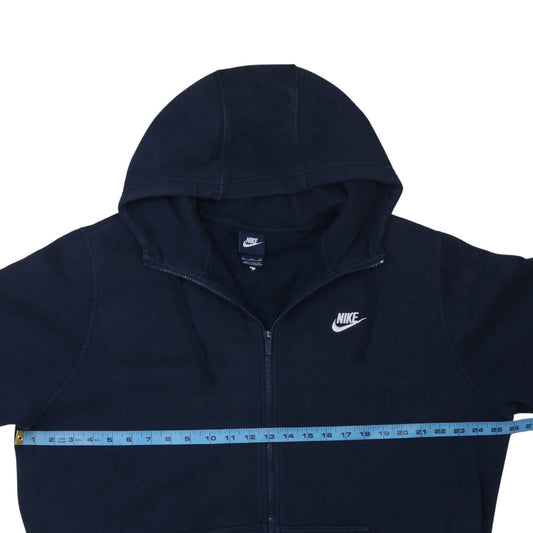 Mens UK Size XL Nike Blue Full Zip Hoodie