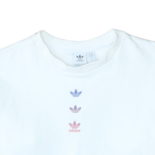 Womens UK Size 14 Adidas White Pullover Sweatshirt