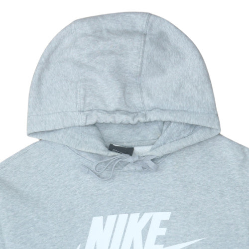 Mens UK Size M Nike Grey Pullover Hoodie