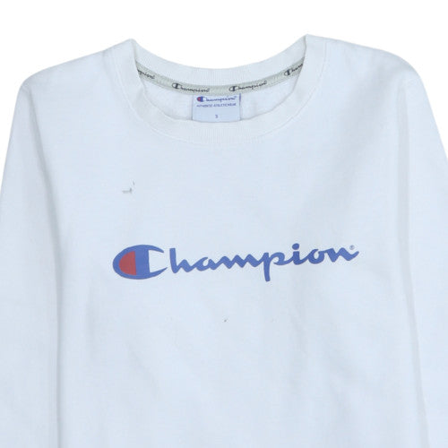 Mens UK Size S Champion White Pullover Sweatshirt