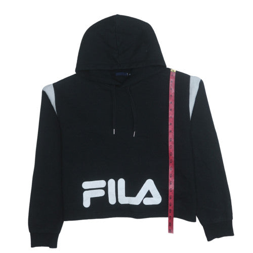 Womens UK Size XL Fila Black Pullover Hoodie
