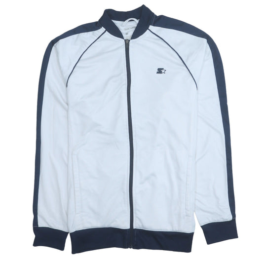 Starter Men's White Track Jacket M Regular Fit Full Zip Sports Top