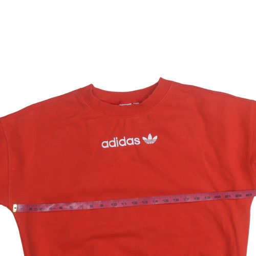 Womens UK Size 8 Adidas Red Pullover Sweatshirt