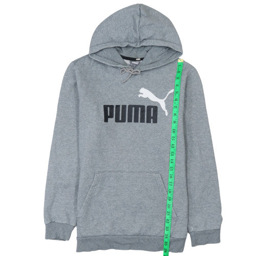 Mens UK Size M Puma Grey Pullover Hoodie
