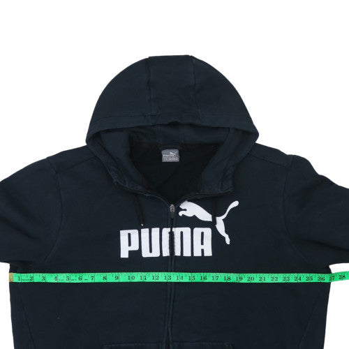 Mens UK Size XL Puma Black Full Zip Hoodie
