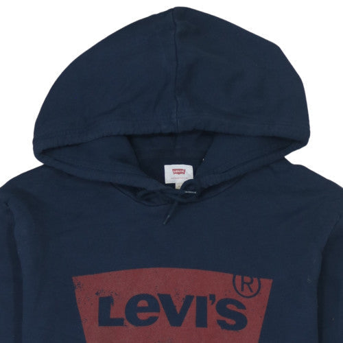 Mens UK Size L Levi's Blue Pullover Hoodie