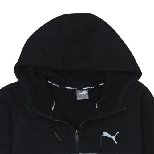Mens UK Size XL Puma Black Grey Full Zip Hoodie