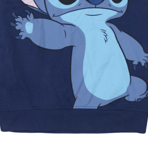 Womens UK Size XS Disney Blue Pullover Hoodie