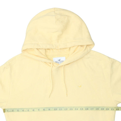 Mens UK Size M Hollister Beige Pullover Hoodie