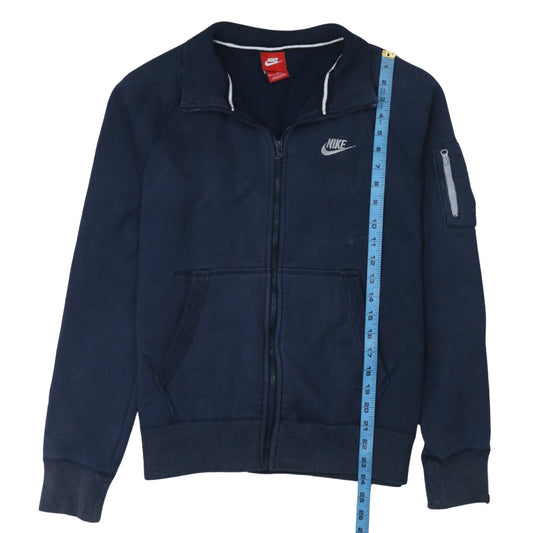 Mens UK Size M Nike Blue Full Zip Sweatshirt