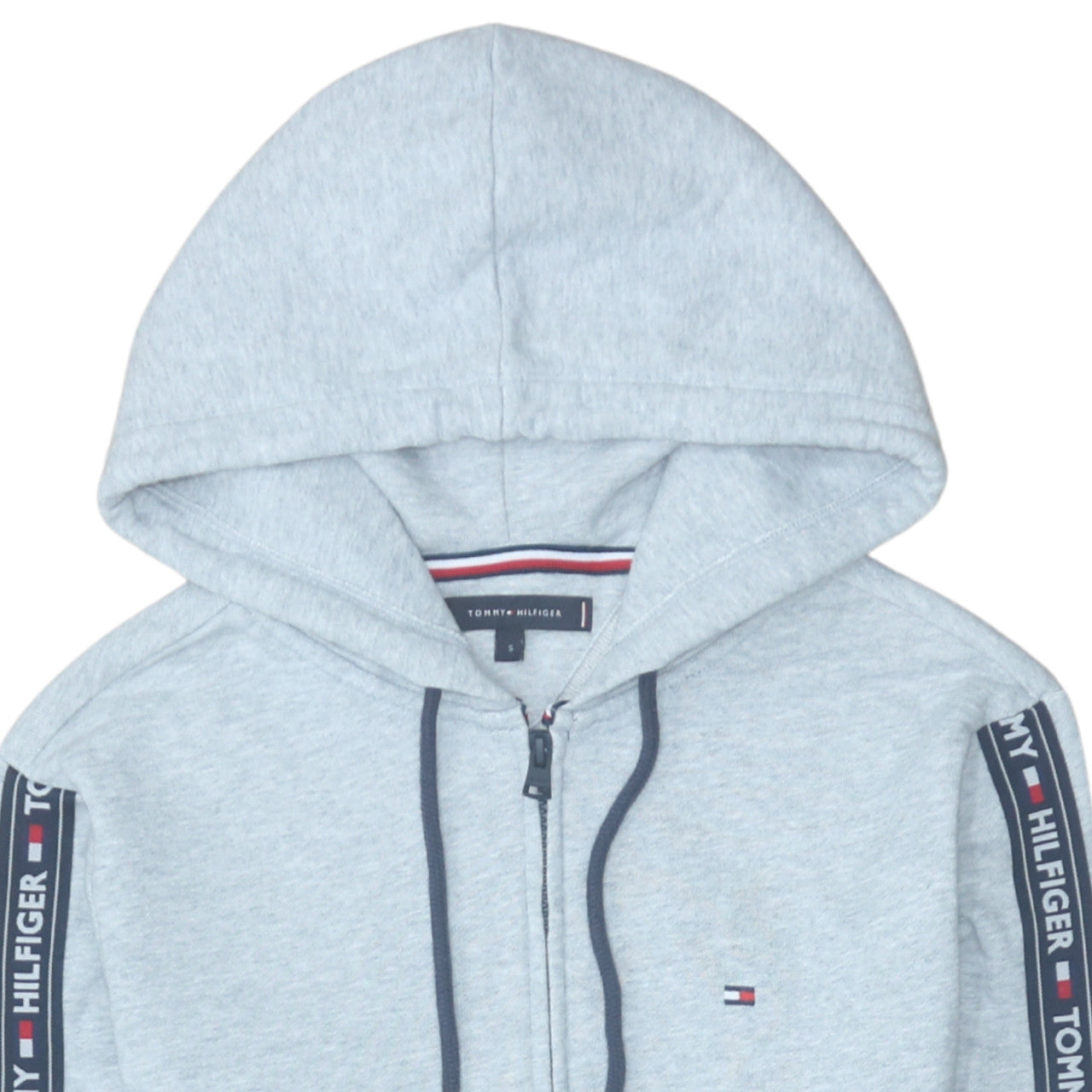 Mens UK Size S Tommy Hilfiger Grey Full Zip Hoodie