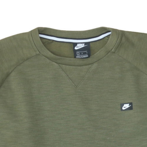 Mens UK Size L Nike Green Pullover Sweatshirt