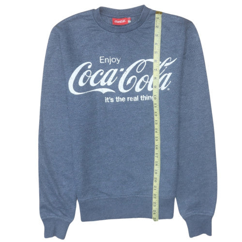 Mens UK Size S Coca-Cola Blue Pullover Sweatshirt