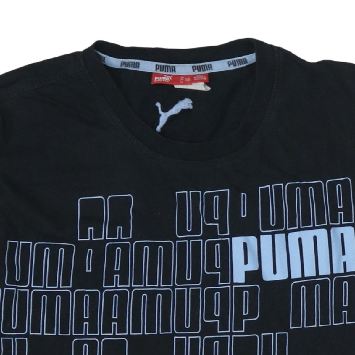 Additional view of Puma Men's Black Large Graphic Print Sports T-Shirt