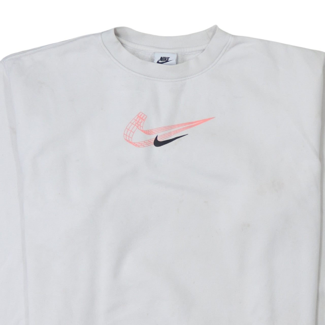 Mens UK Size M Nike White Pullover Sweatshirt