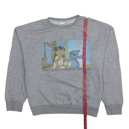 Womens UK Size L Disney Grey Pullover Sweatshirt