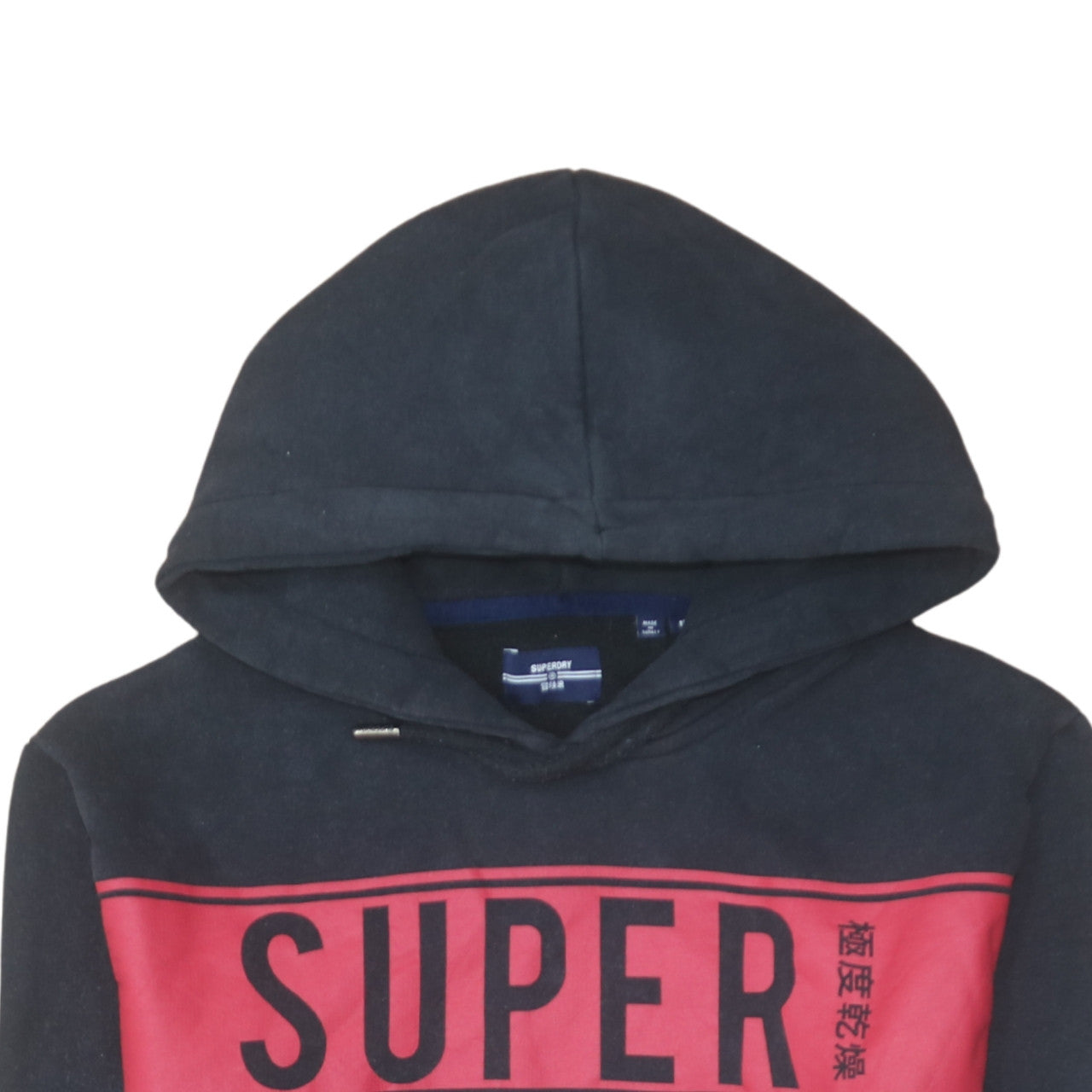 Mens UK Size S Superdry Black Pullover Hoodie