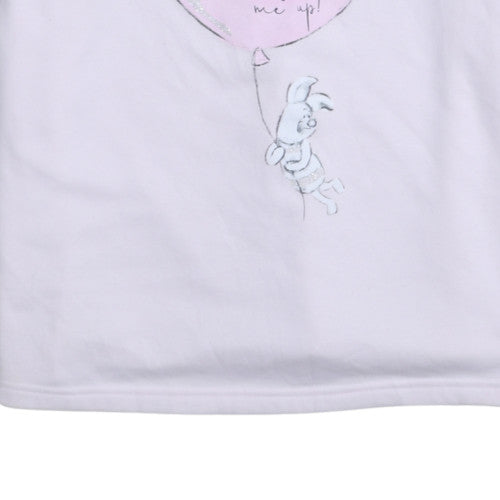 Womens UK Size 16 Disney Pink Pullover Sweatshirt