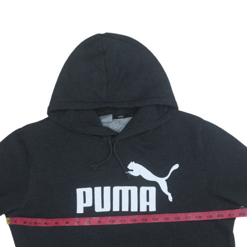 Mens UK Size M Puma Black Pullover Hoodie