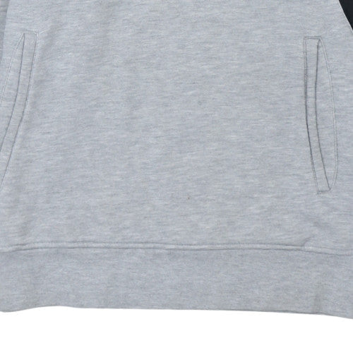 Mens UK Size M Adidas Grey Pullover Hoodie