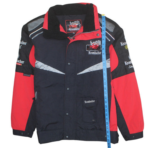 Krombacher Racing Team Men's Black Red XL Padded Bomber Jacket