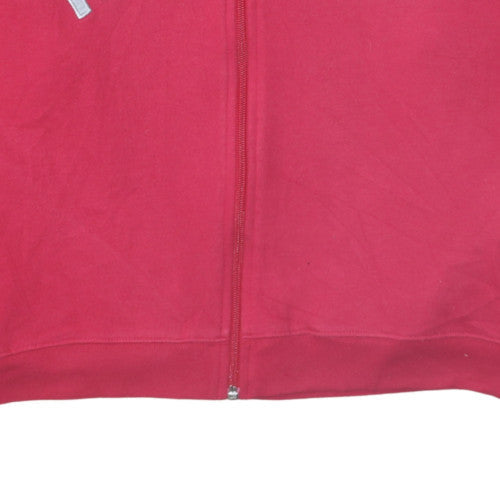 Mens UK Size 2XL Reebok Red Full Zip Hoodie