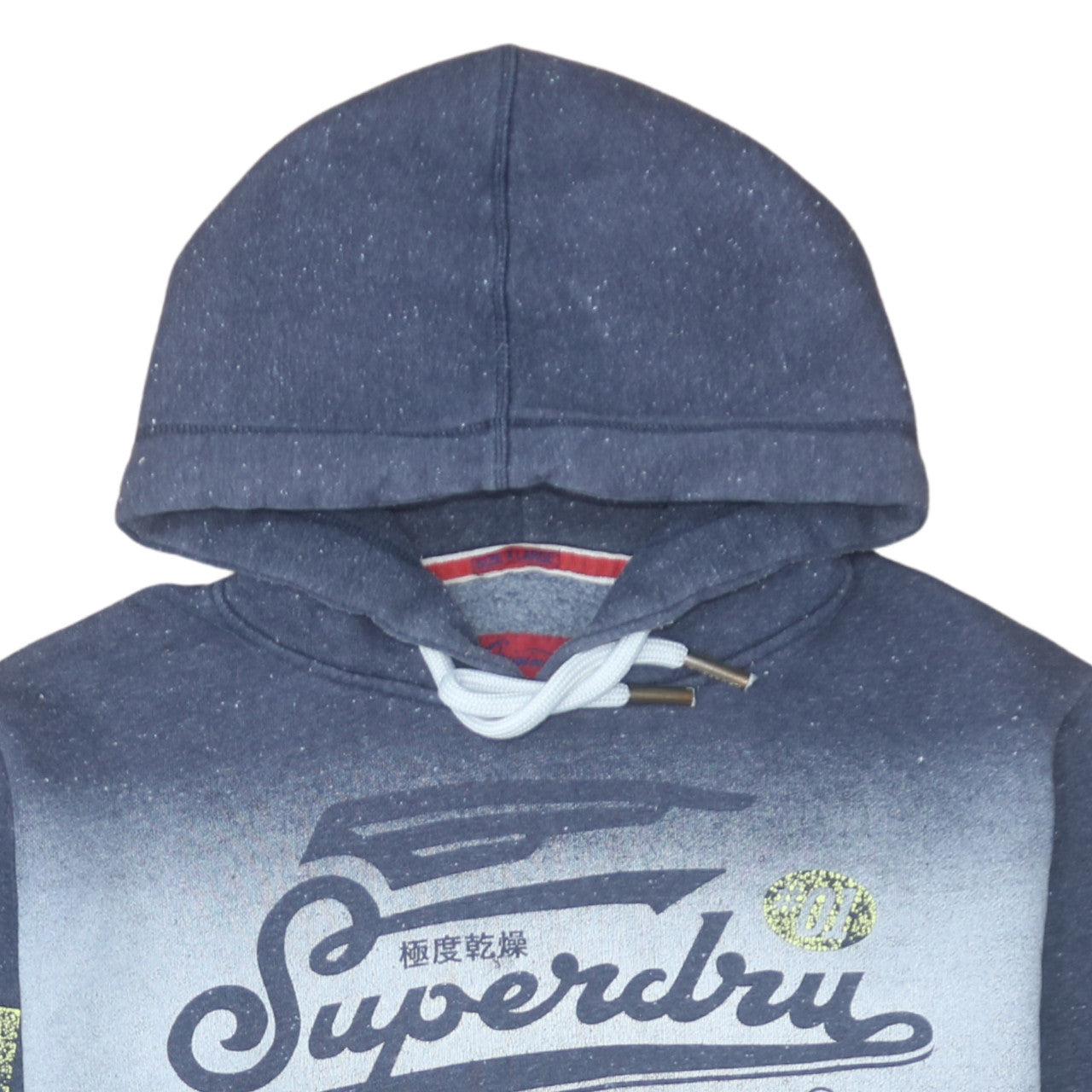 Mens UK Size M Superdry Blue Pullover Hoodie