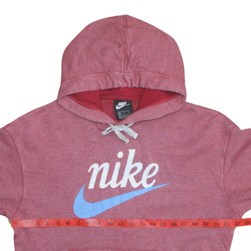 Womens UK Size M Nike Red Pullover Hoodie