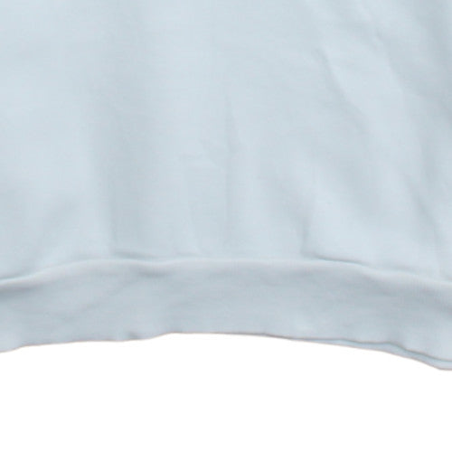 Additional view of Adidas boys’ white crew neck sweatshirt xl 15-16 years logo print