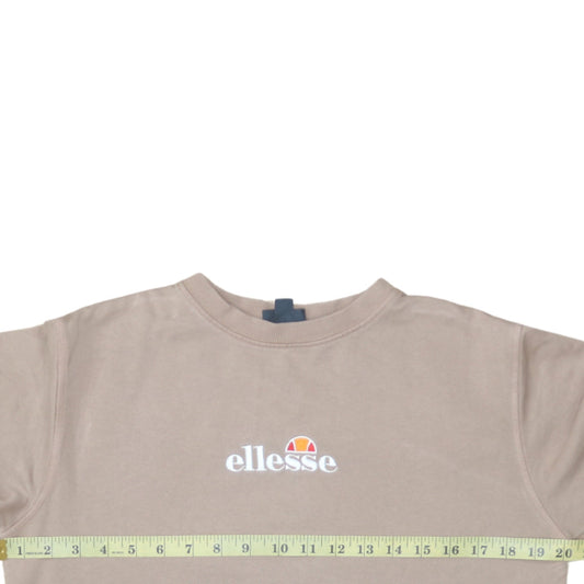 Womens UK Size 8 Ellesse Beige Pullover Sweatshirt