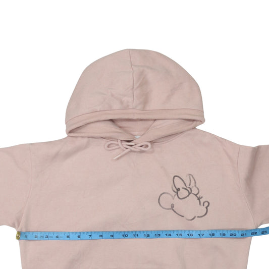 Womens UK Size 10/12 Disney Pink Pullover Hoodie