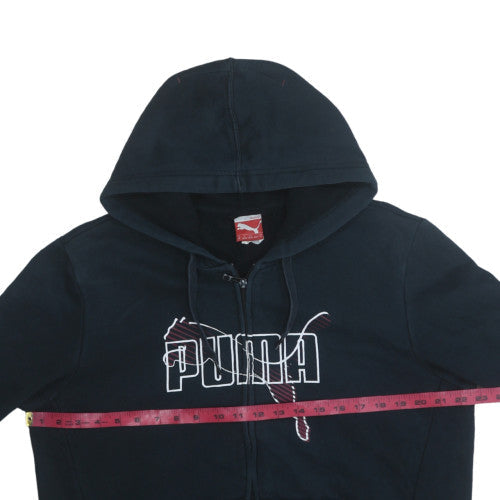 Womens UK Size M Puma Black Full Zip Hoodie
